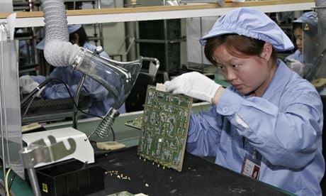 A Huawei employee in Shenzhen, China, in 2005. The US has repeatedly claimed that its communications
