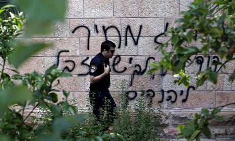 Anti-Christian graffiti in Jerusalem