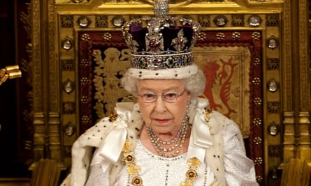 The Queen at the state opening of parliament
