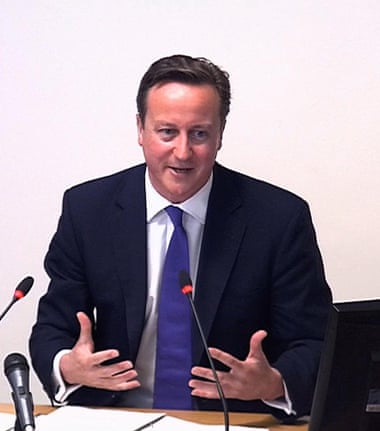 David Cameron claimed at the Leveson inquiry that the PCC and CPs had accepted Andy Coulson's word