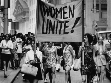 A women's liberation demonstration.