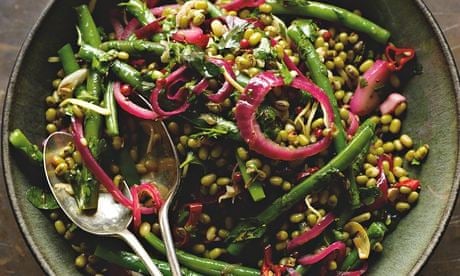 French Beans/Mange Tout With Hazelnut and Orange-By Ottolenghi