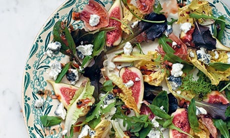 Figs with sticky date dressing
