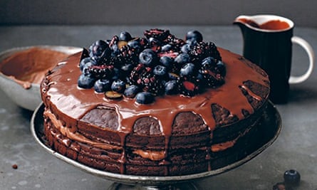 Double chocolate cloud cake
