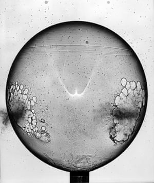 Bubble Through a Helium Bubble ,1971.