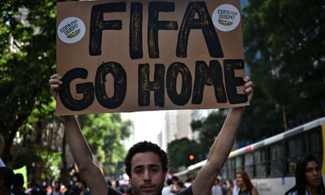 Anti-World Cup protests in Brazilian cities mark countdown to kick-off