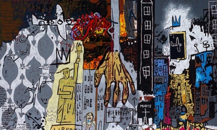 Gordon Bennett's 2011 work Notes to Basquiat (911)