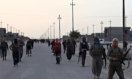 Image from jihadist website Wilayat Salahuddin allegedly shows militants on streets of Samarra, Iraq