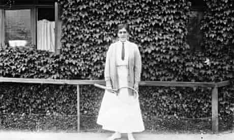Dorothea Lambert Chambers, British tennis player, at Wimbledon July 1913