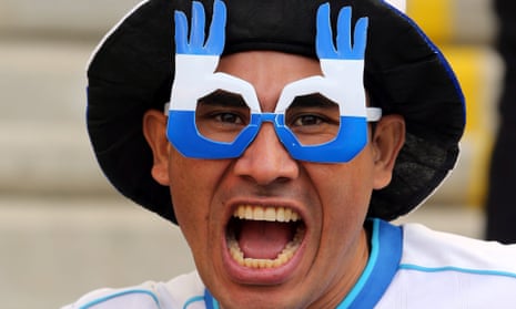 Honduras supporter smiles prior the FIFA World Cup 2014 group E preliminary round match between France and Honduras at the Estadio Beira-Rio in Porto Alegre, Brazil.