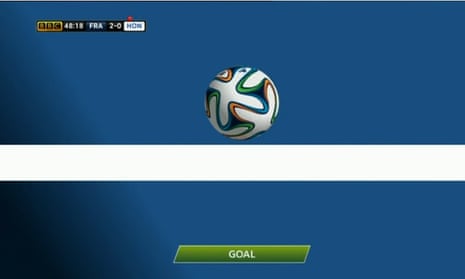Goal-line technology shows how the ball had fractionally crossed the line.