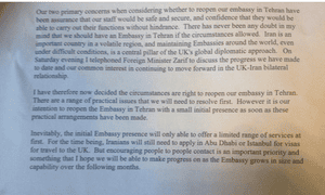 William Hague's written statement on Iraq