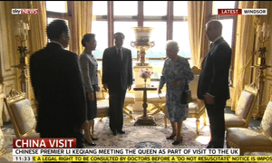 The Queen meets Li Keqiang today.