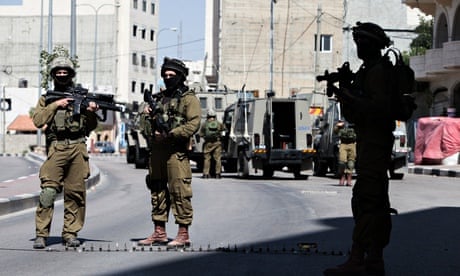 Israeli soldiers in West Bank