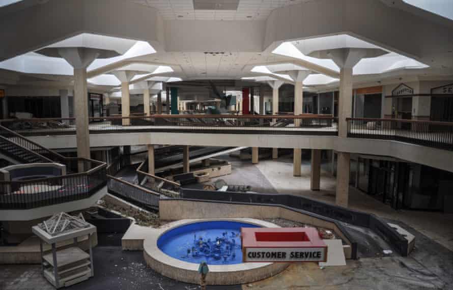 The collapse of the American Mall.