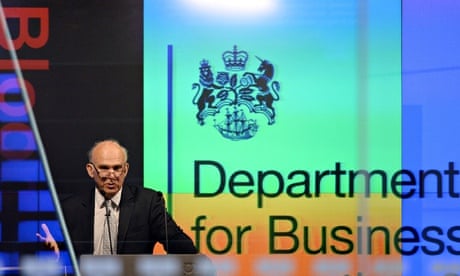 Vince Cable speaks to bankers in the City of London.