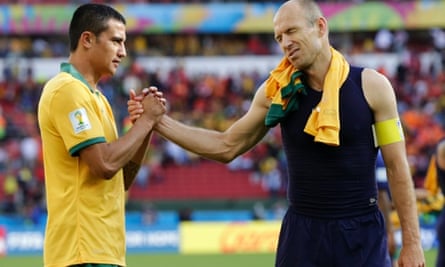 Tim Cahill and Arjen Robben