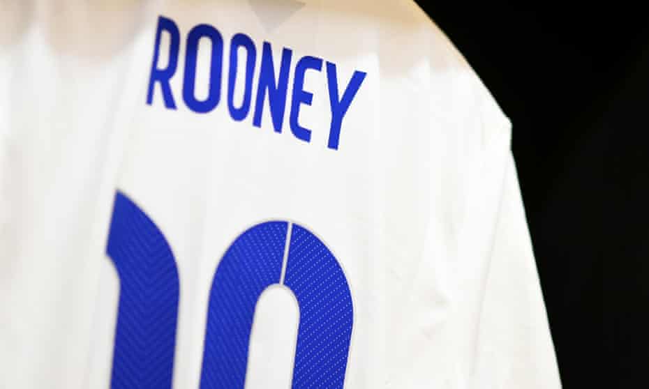 A match shirt worn by Wayne Rooney of England is hung up in the dressing room prior to the 2014 FIFA World Cup Brazil Group D match between England and Italy