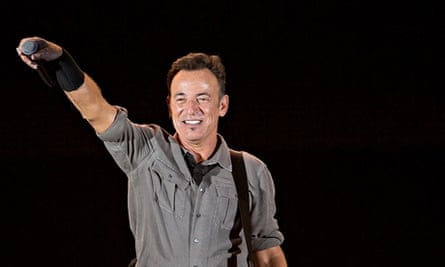 Bruce Springsteen performing in Brazil in 2013, his first concert there for 25 years.