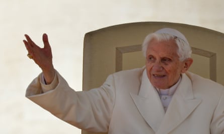 Pope Benedict XVI the day before he announced his resignation