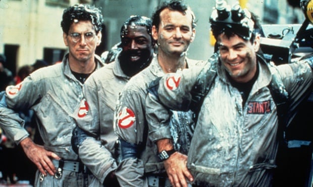 The Ghostbusters, fresh from a spot of busting ghosts.