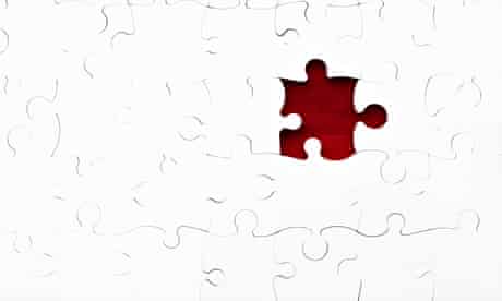 Jigsaw with piece missing