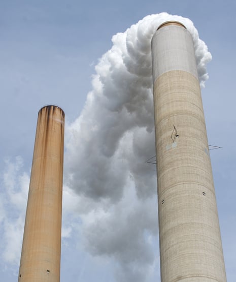 In this October 30, 2009 file photo smoke stacks at American Electric Power's (AEP) Mountaineer coal power plant are seen in New Haven, West Virginia.
