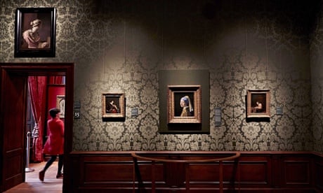 Vermeer's Girl with a Pearl Earring on display at the revamped Mauritshuis in The Hague, 