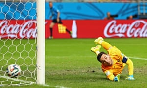 Hugo Lloris is beaten by Blerim Dzemaili's 30 yard free-kick, though the French wall should put down with an assist as they allowed Dzemaili's shot through.