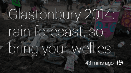 Glastonbury forecast