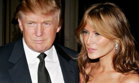Donald Trump and his wife Melania in 2005