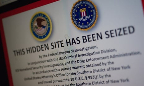 The notice on the Silk Road following the FBI's seizure of its servers.