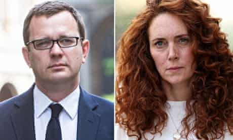 Composite of Andy Coulson and Rebekah Brooks