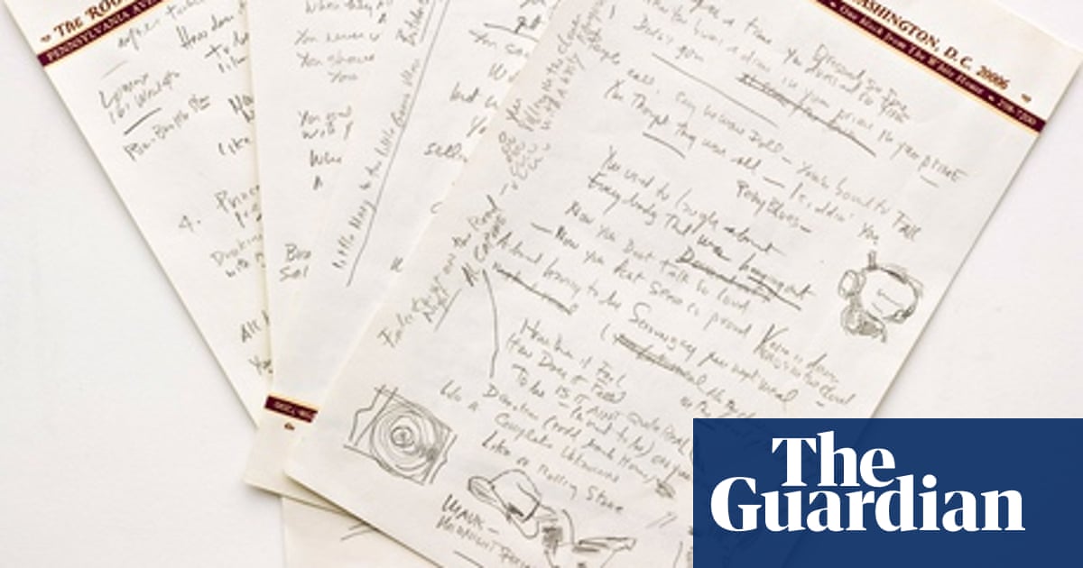 How Does It Feel To Own Bob Dylan S Original Lyrics To Like A Rolling Stone Bob Dylan The Guardian How Does It Feel To Own Bob Dylan S Original Lyrics To Like A Rolling Stone Bob Dylan The Guardian