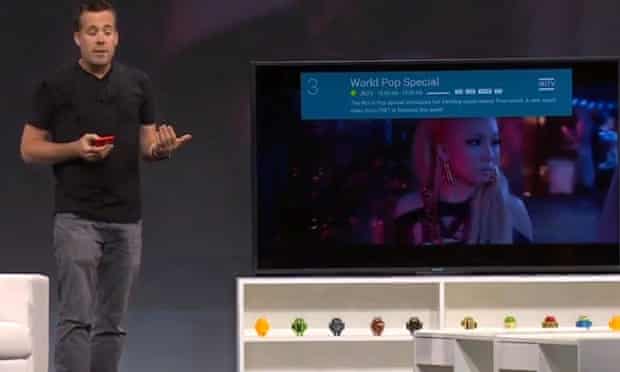 Android TV was shown off at the Google I/O conference.