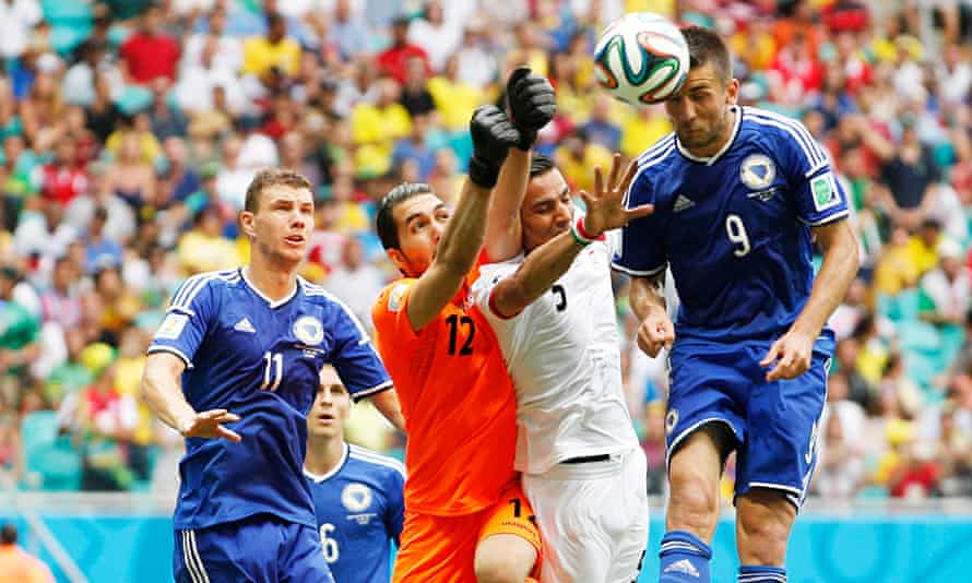 Iran Slump Out Of World Cup With Disappointing Defeat To Bosnia Bosnia Herzegovina The Guardian Vedad Ibisevic World Cup 2022