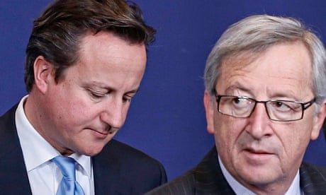 British Prime Minister David Cameron and Luxembourg Prime Minister Jean-Claude Juncker