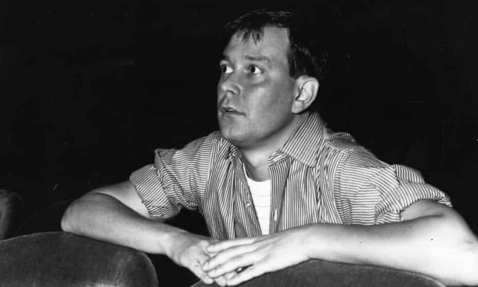 Joe Orton watching a rehearsal of his play 'Entertaining Mr Sloane' at Wyndham's Theatre, London