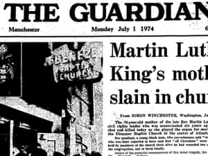 Ministry of bla di bla: may 2007 Martin Luther King's mother slain in church: From the archive, 1 July