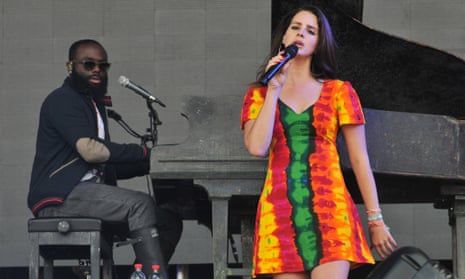 Lana Del Rey performs live on the Pyramid stage