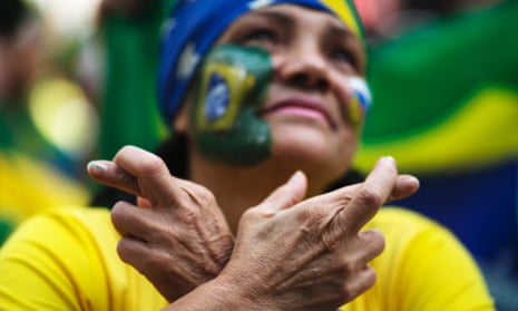 With that disallowed goal and Chile having the upper hand in the last few minutes, a Brazilian fan hopes for better luck for her team.