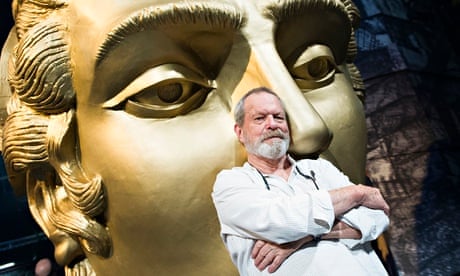 Terry Gilliam on the set of Benvenuto Cellini