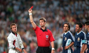 David Beckham at the 1998 World Cup