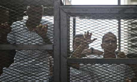 Trial of Al-Jazeera journalists in Cairo, Egypt, 23 June 2014