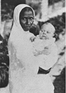 The infant Eric Blair with his Indian nanny in Motihari.