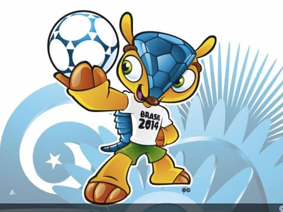 Fuleco, the mascot of the 2014 World Cup