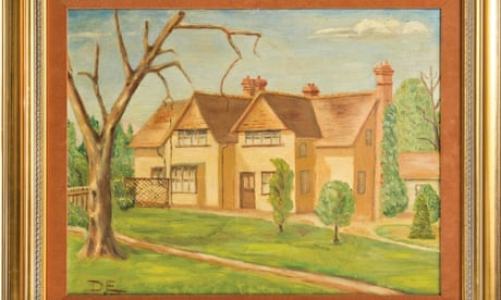 Dwight D Eisenhower's painting of Telegraph Cottage in Kingston