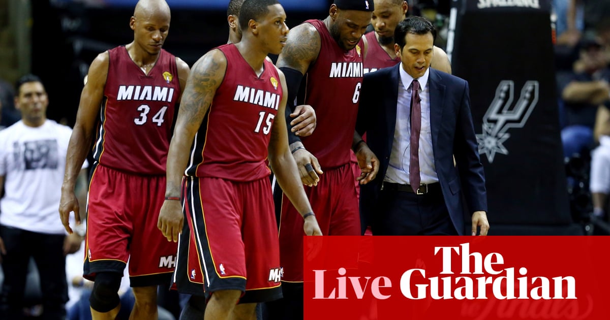 San Antonio Spurs 110 95 Miami Heat As It Happened Sport The Guardian