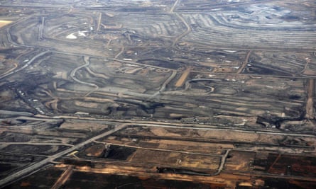 The Syncrude tar sands mine north of Fort McMurray, Alberta