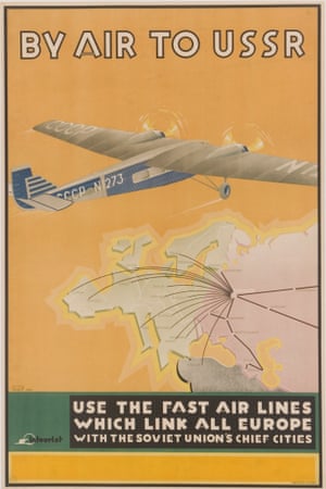 A tourism poster from 1934 advertises Aeroflot, launched as the Soviet national airline in the 1920s Photograph: 2006 KJ Historical/K.J. Historical/Corbis